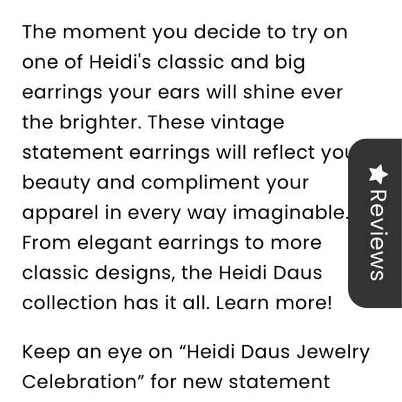 Heidi Daus Rhinestone and misty gray crystal clip on earrings, very secure. - Picture 6 of 8